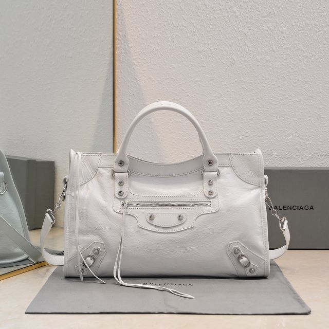 Balenciaga original lambskin le city medium bag 7977862 white