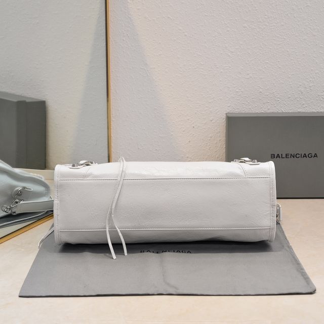 Balenciaga original lambskin le city medium bag 7977862 white