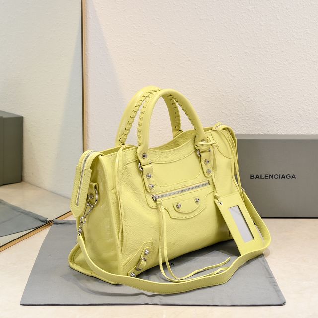 Balenciaga original lambskin le city medium bag 7977862 yellow