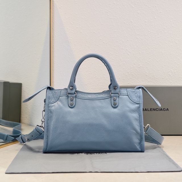 Balenciaga original lambskin le city small bag 8114422 light grey