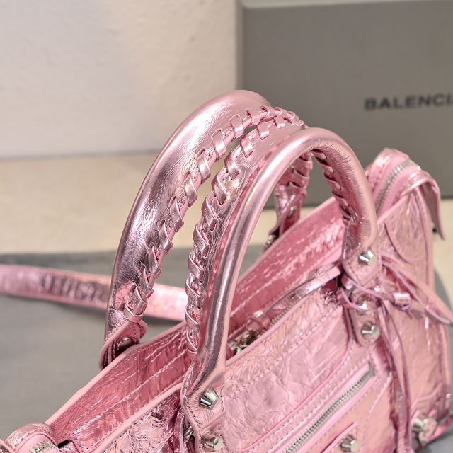 Balenciaga original lambskin le city small bag 8114422 pink