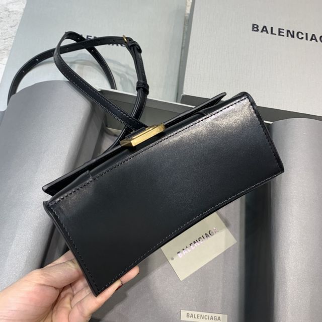 Balenciaga original calfskin hourglass xs handbag 5928331 black