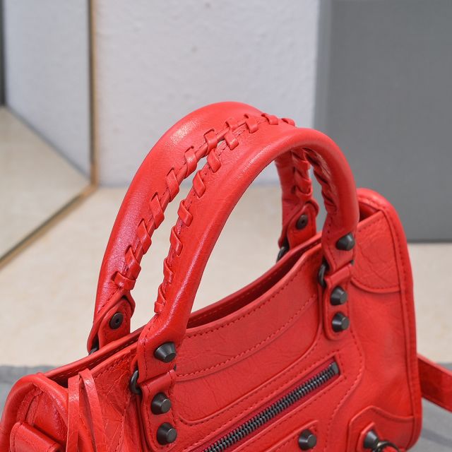 Balenciaga original lambskin le city mini bag 8063952 red