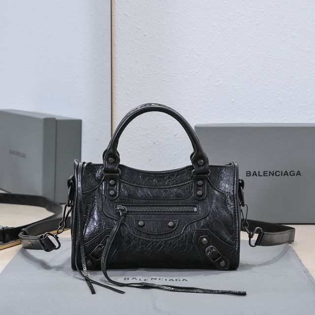 Balenciaga original lambskin le city mini bag 8063952 allblack