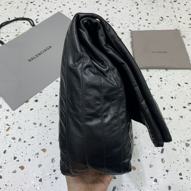 Balenciaga original calfskin monaco large bag 7659332 black