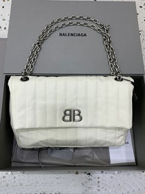 Balenciaga original calfskin monaco medium bag 7659452 white