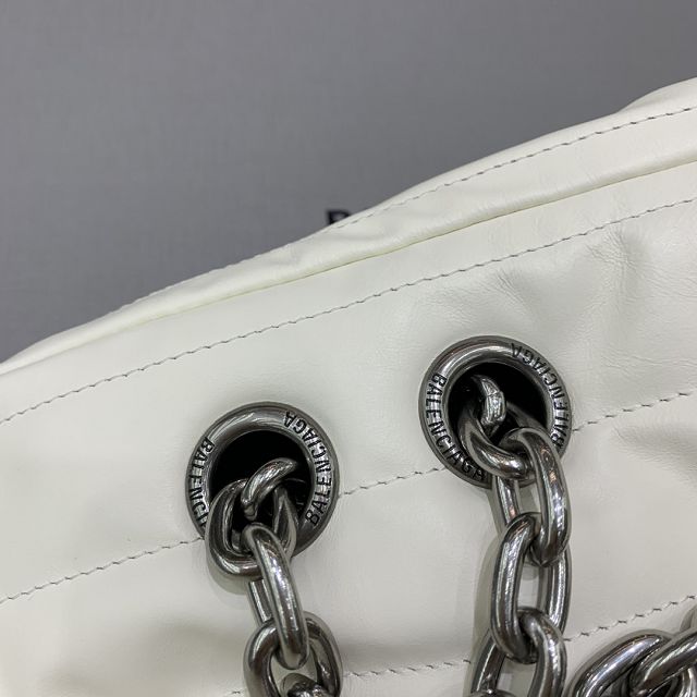 Balenciaga original calfskin monaco medium bag 7659452 white