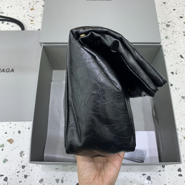 Balenciaga original calfskin monaco small bag 7659662 black	