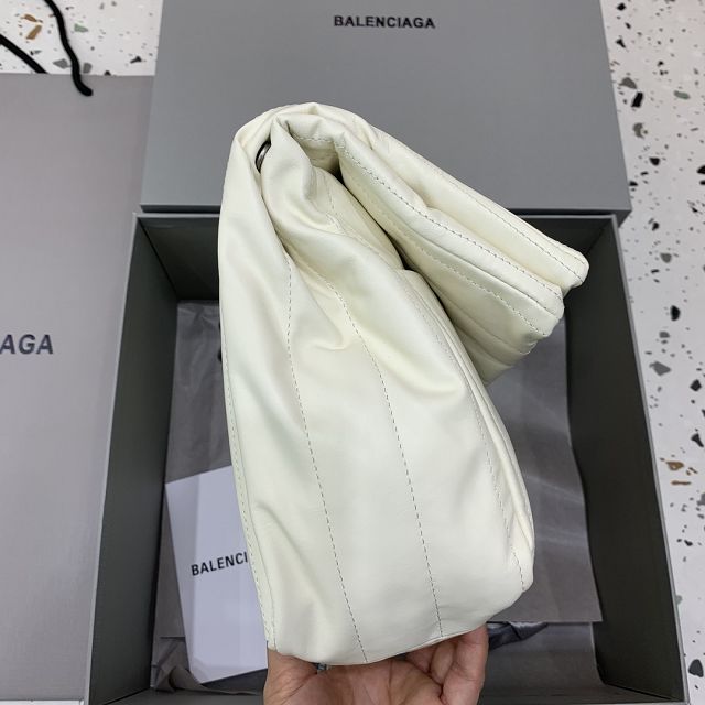 Balenciaga original calfskin monaco small bag 7659662 white