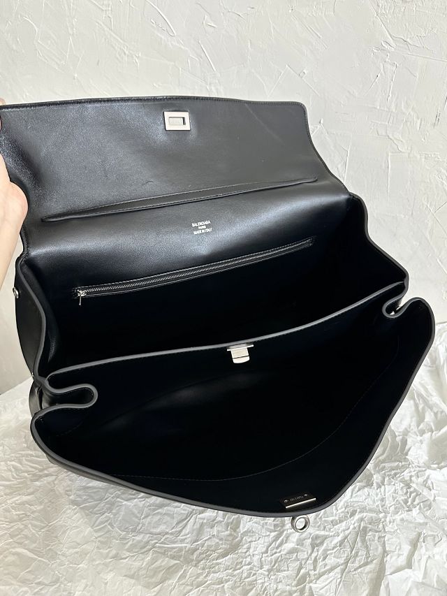 Balenciaga original calfskin rodeo large handbag 7897442 black