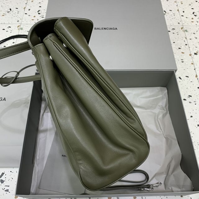 Balenciaga original calfskin rodeo large handbag 7897442 green