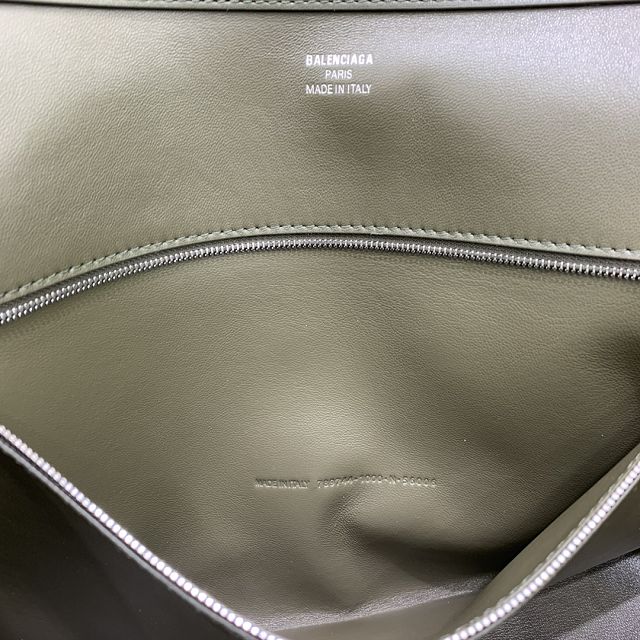 Balenciaga original calfskin rodeo large handbag 7897442 green