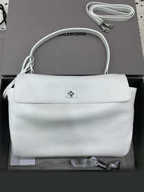 Balenciaga original calfskin rodeo medium handbag 7897722 white