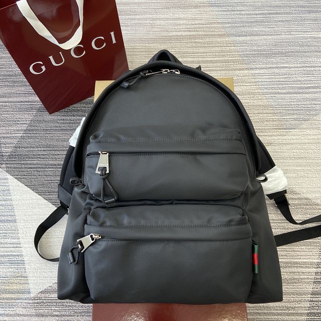 GG original canvas medium backpack 800265 black