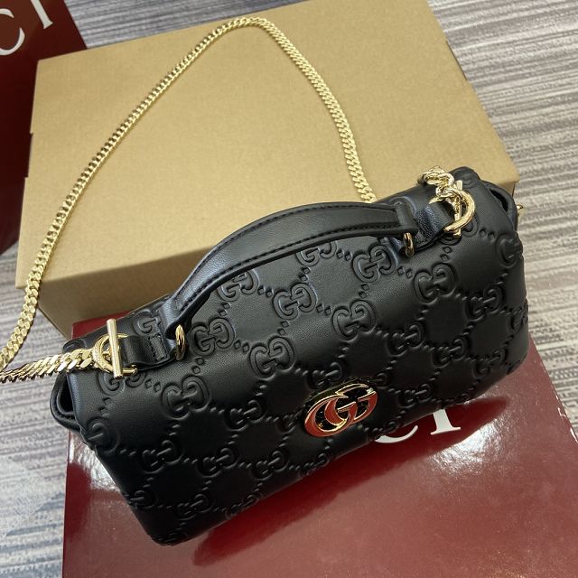 GG original lambskin milano mini top handle bag 806017 black