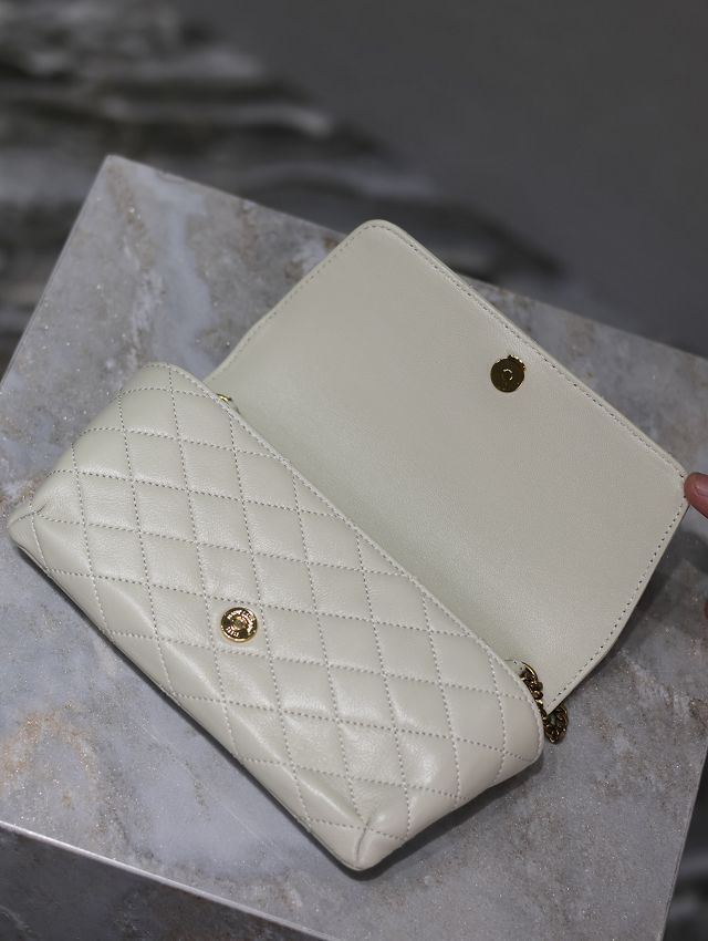 YSL original lambskin gaby phone case 742579 white