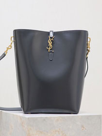 YSL original calfskin le 5A7 bucket bag 753825 black