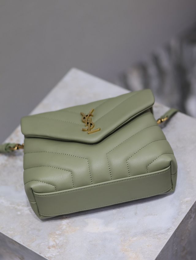 YSL original calfskin loulou mini bag 467072 green