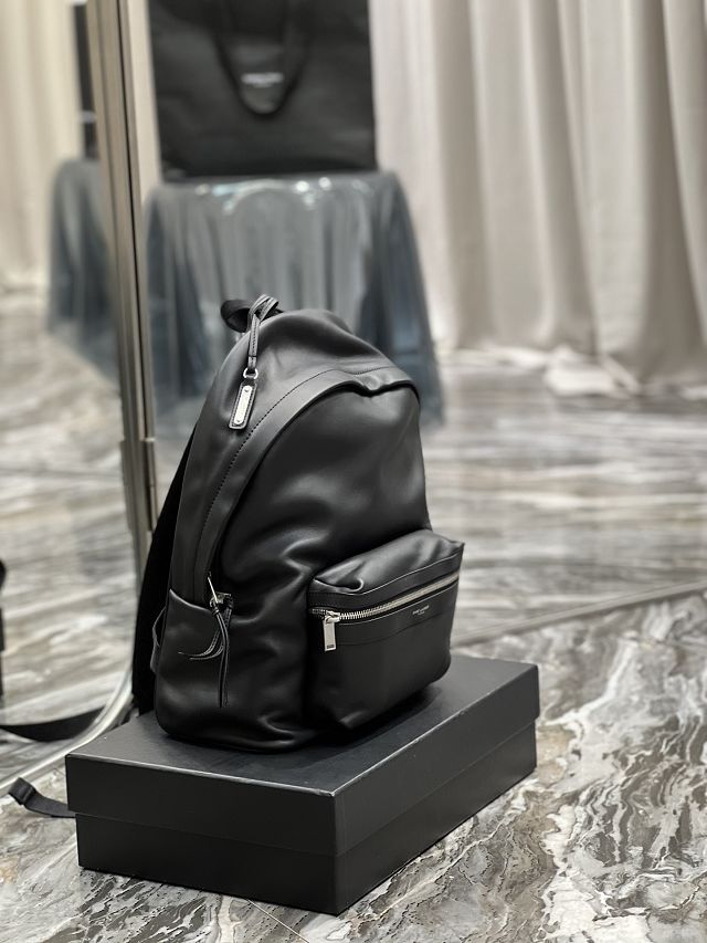 YSL original calfskin medium city backpack 534967 black