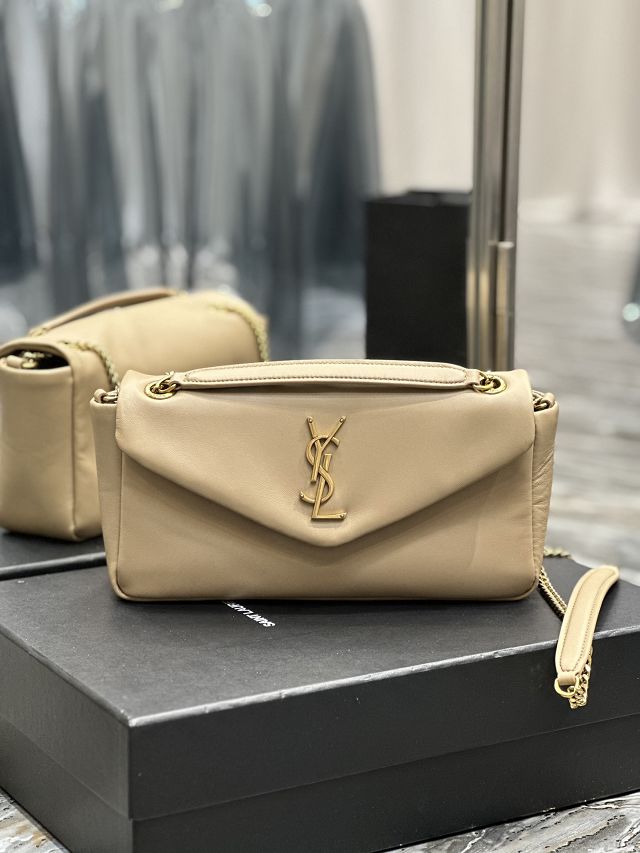 YSL original lambskin calypso small bag 734153 beige