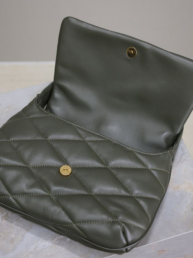 YSL original lambskin le 5A7 shoulder bag 698567 dark green