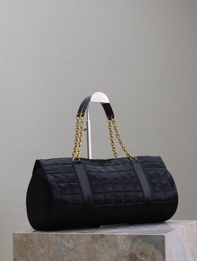 YSL original nylon gloria travel bag 757209 black