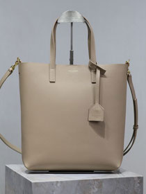 YSL original calfskin medium shopping tote bag 600306 apricot