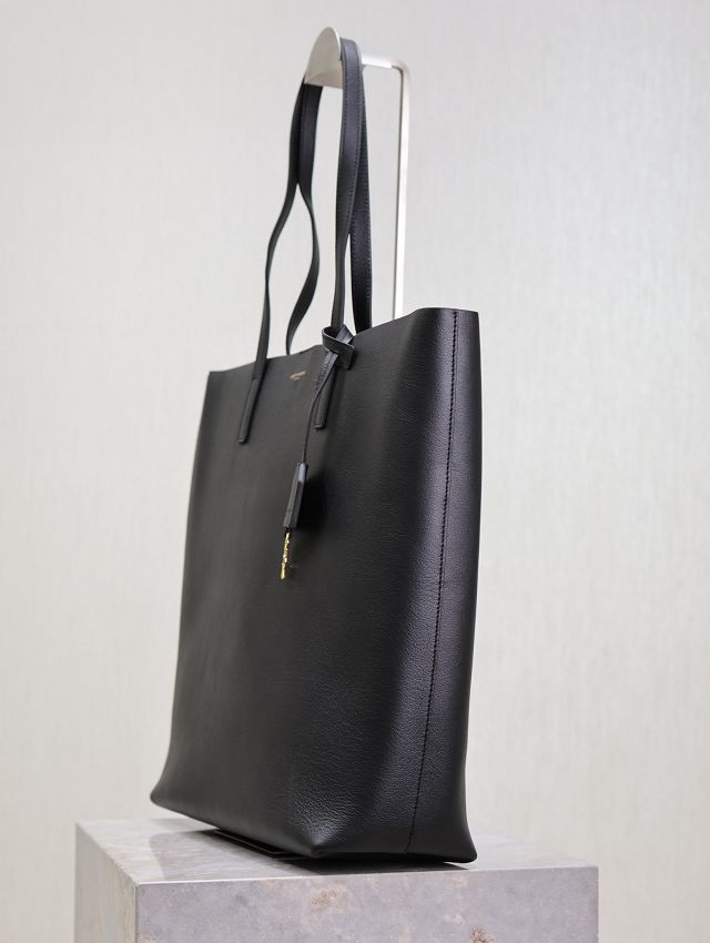 YSL original calfskin medium shopping tote bag 600306 black