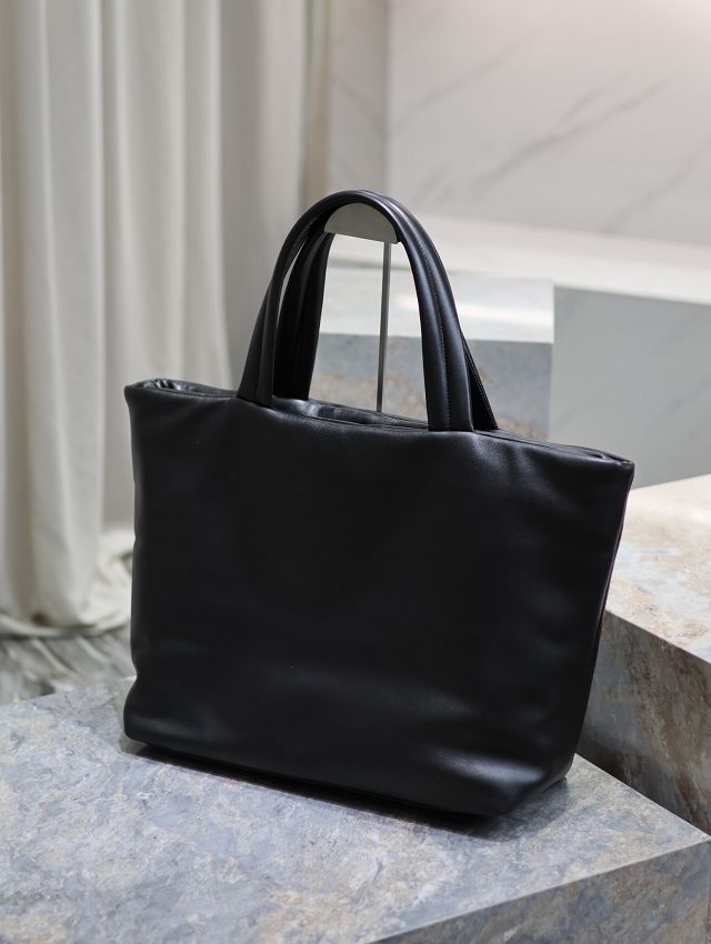 YSL original lambskin shopping tote bag 379269-2 black