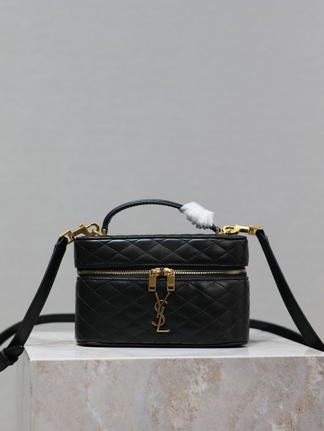 YSL original lambskin gaby vanity bag 766731 black