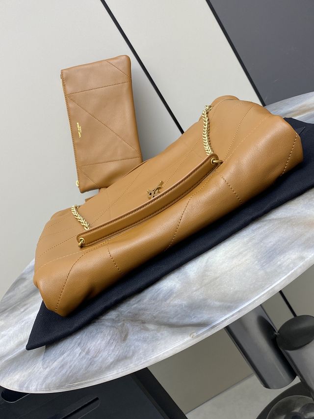 YSL original lambskin jamie 4.3 pochon bag 781666 brown