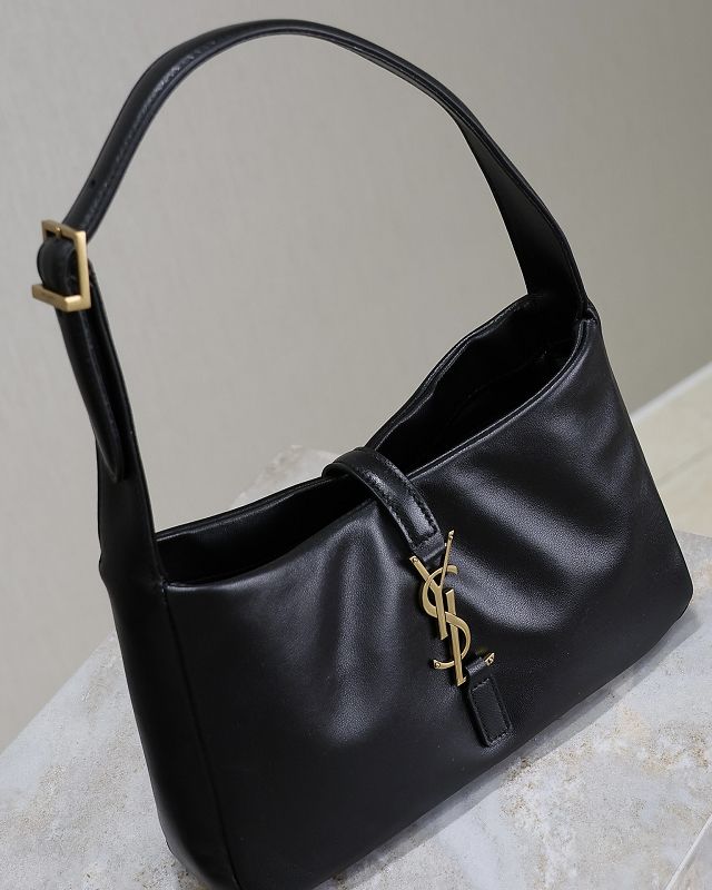 YSL original lambskin le 5A7 hobo bag 657228 black