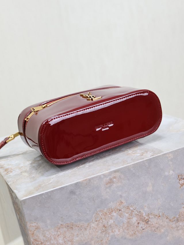 YSL original patent calfskin gaby vanity bag 766731 bordeaux