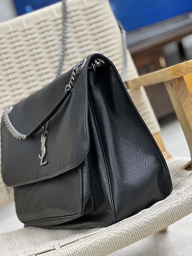 YSL original calfskin jumbo niki bag 755857 black