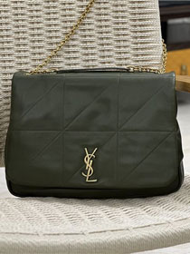 YSL original lambskin jamie 4.3 large bag 742431 dark green