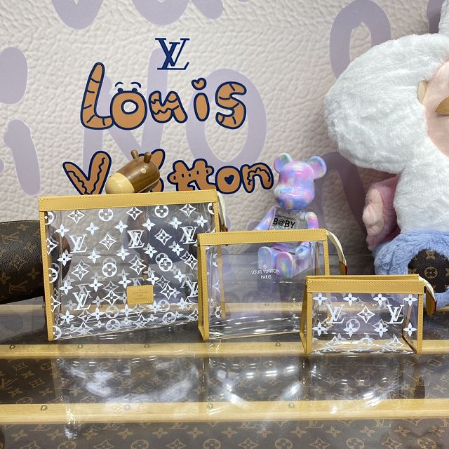 Louis vuitton original PVC trio poche toilette M11390