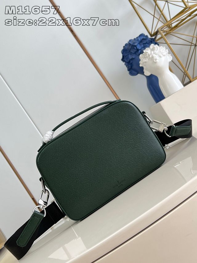 Louis vuitton original calfskin avenue messenger bag m11657 green