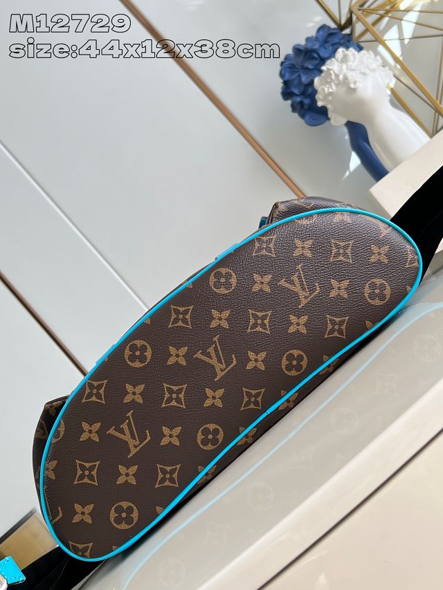 Louis vuitton original monogram canvas christopher backpack MM M46813 blue