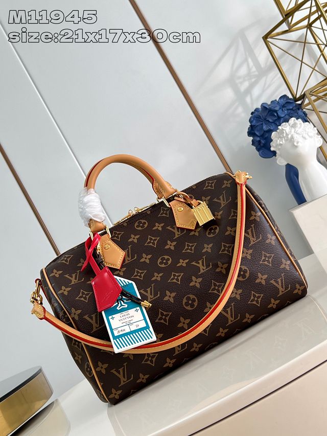 Louis vuitton original monogram canvas speedy soft 30 crafty M11945