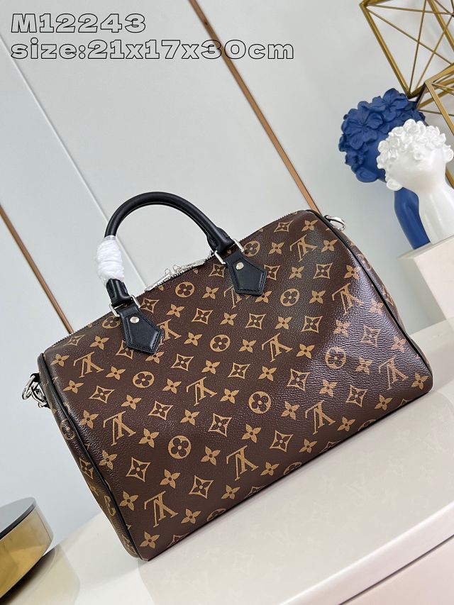 Louis vuitton original monogram canvas speedy soft 30 dark M12243