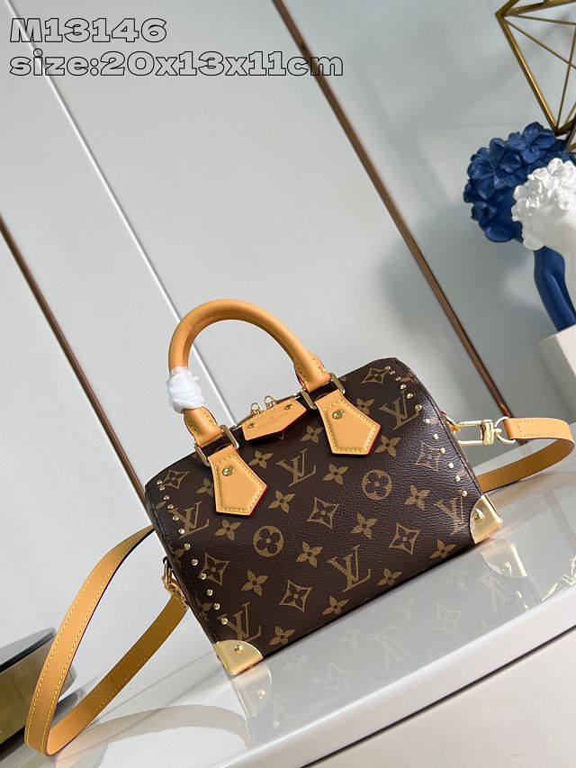 Louis vuitton original monogram canvas  speedy trunk 20 M13146