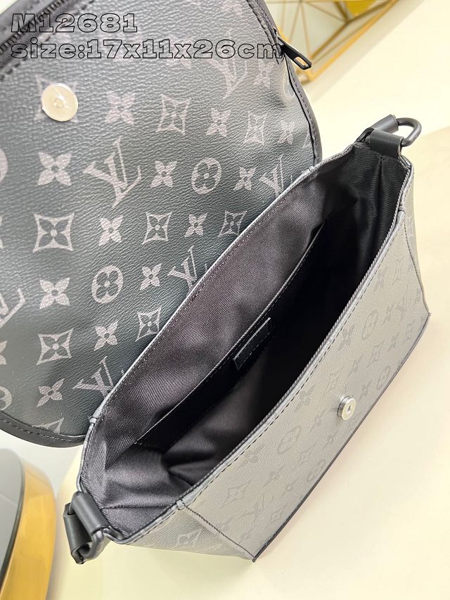 Louis vuitton original monogram eclipse pulse shoulder bag m12681 