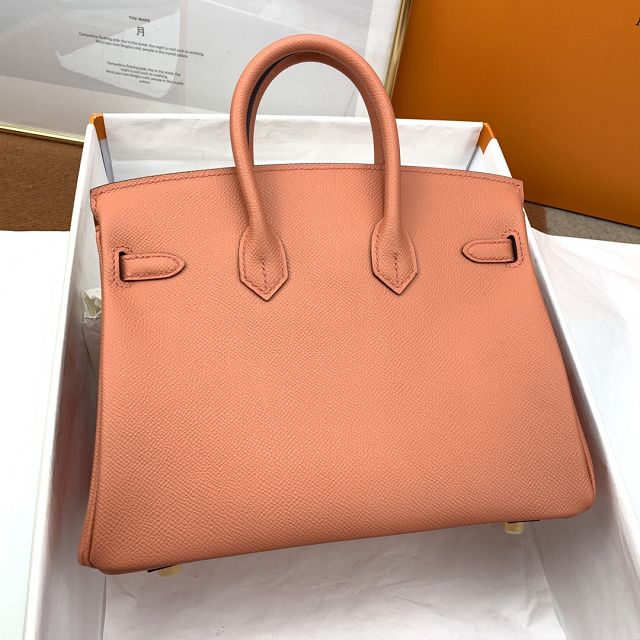 Hermes original epsom leather birkin 35 bag H35-3 crevette pink