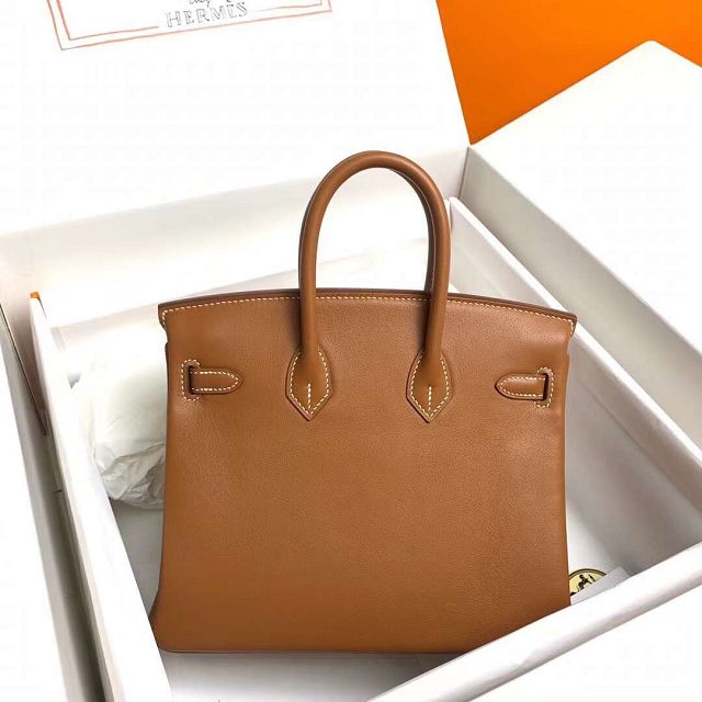 Hermes original swift leather birkin 35 bag H35-5 gold brown