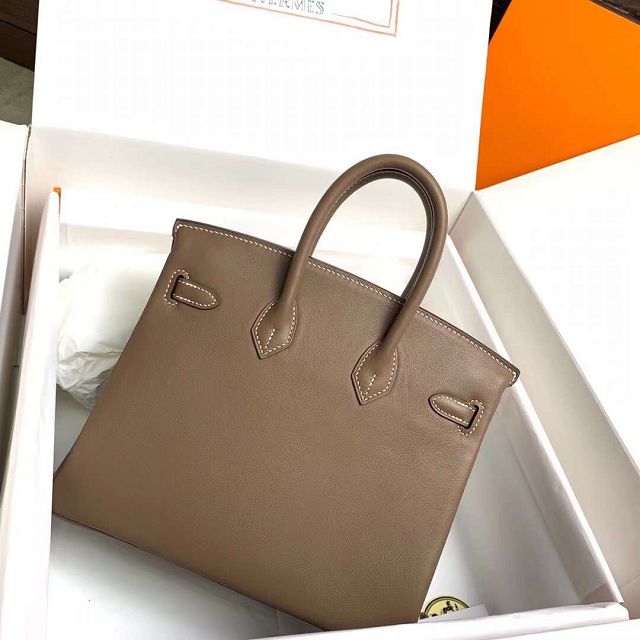 Hermes original swift leather birkin 30 bag H30-5 grey etoupe