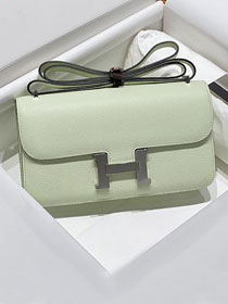 Hermes original epsom leather constance elan bag C024 vert fizz