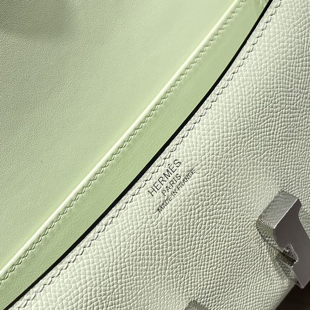 Hermes original epsom leather constance elan bag C024 vert fizz