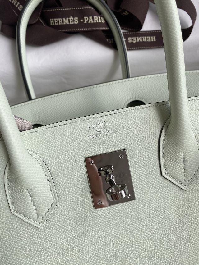 Hermes original epsom leather birkin 30 bag H30-3 vert fizz