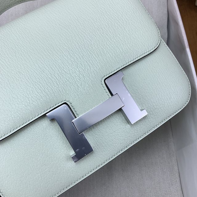 Hermes original epsom leather constance bag C23 vert fizz