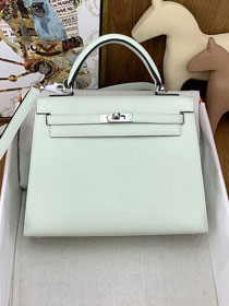 Hermes original epsom leather kelly 28 bag K28-2 vert fizz